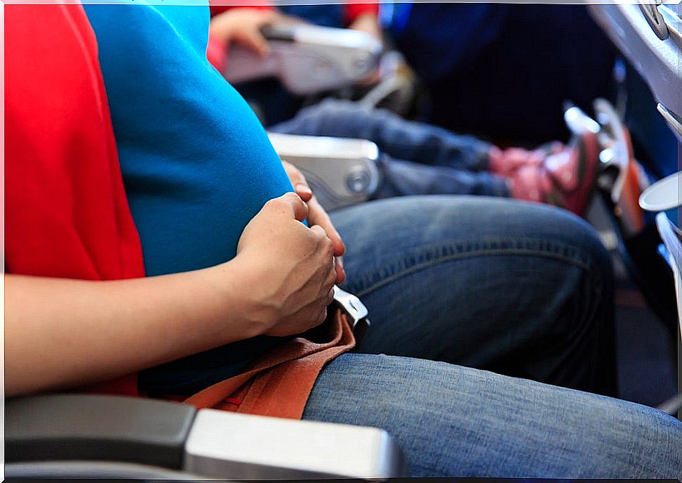 Pregnant on a plane