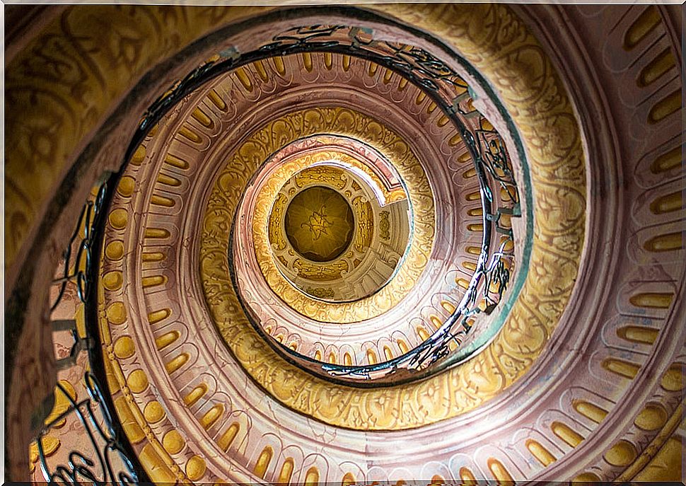 Stairs of Melk Abbey in Austria