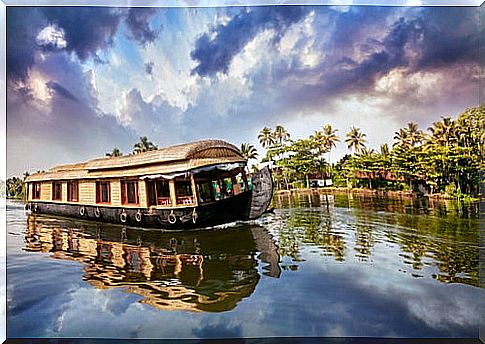 Kerala landscape in India