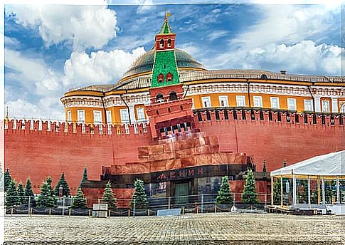 Lenin's Mausoleum in Moscow's Red Square