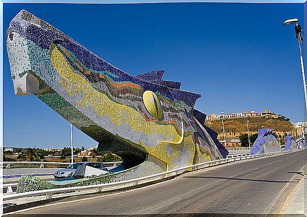 Dragon Bridge in Alcalá de Guaddaíra