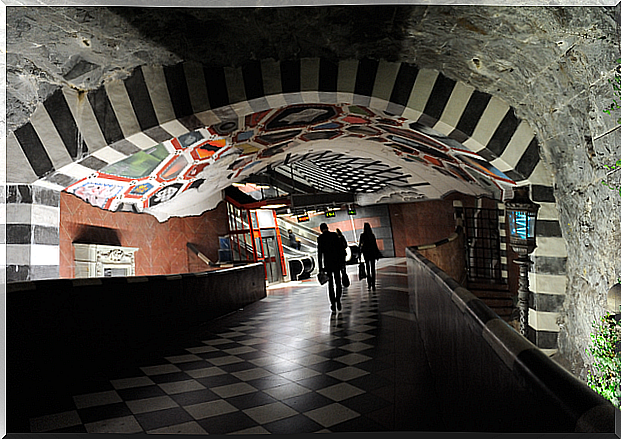 Kungstradgarden in the Stockholm metro