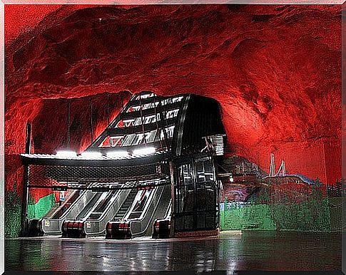 Solna Centrum in the Stockholm metro