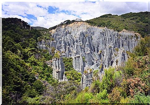 Pinnacles of Putangirua in New Zealand