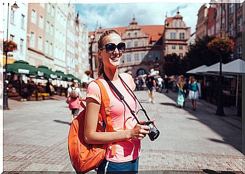 Young tourist