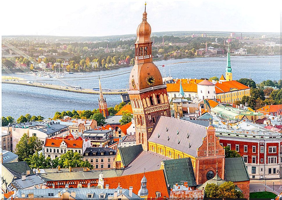 View of Riga, the capital of Latvia