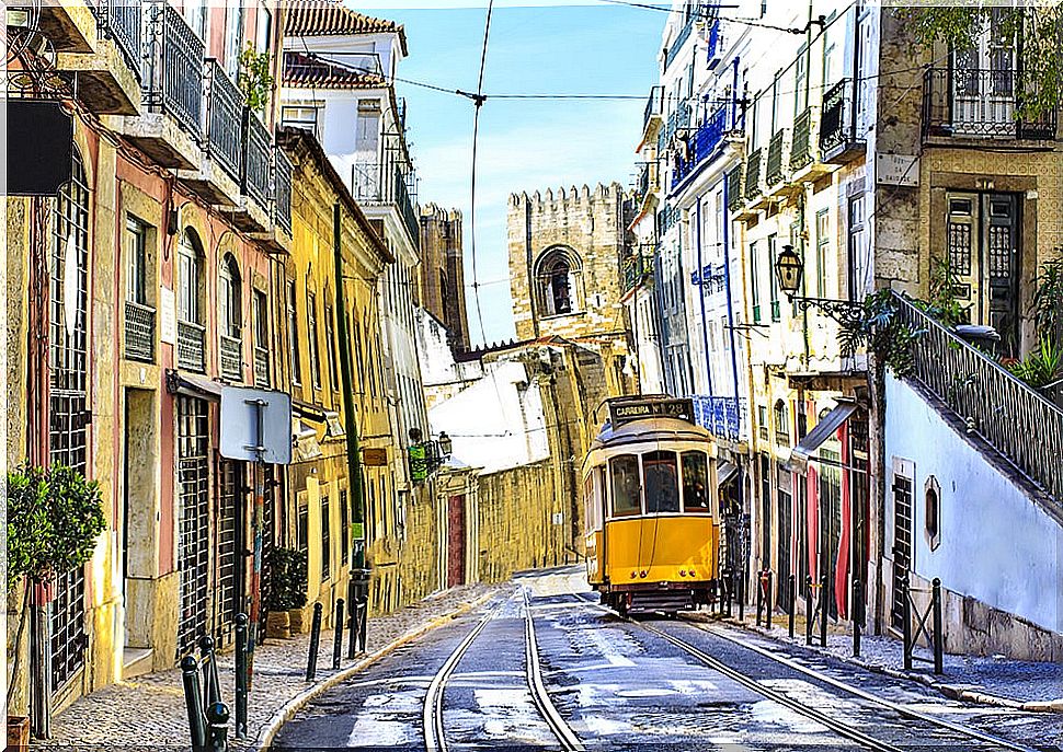 Tram in Lisbon