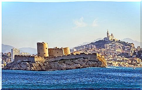 Castle of If in Marseille, one of the most famous literary scenes