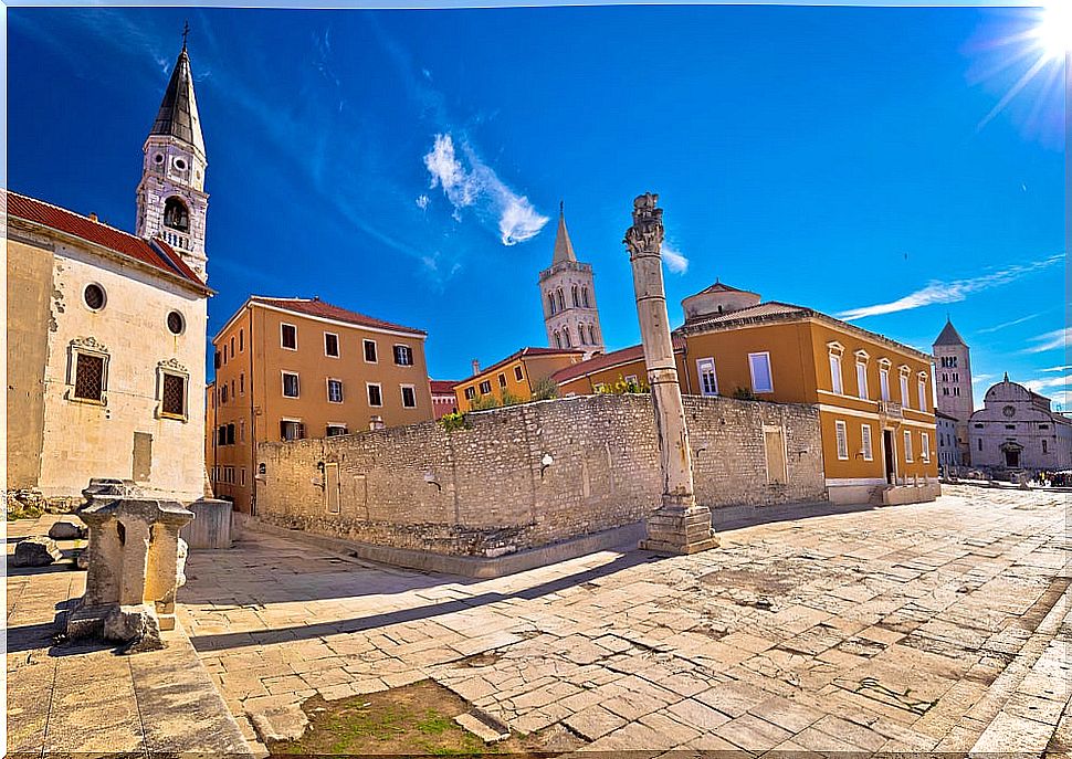 Zadar Roman Forum in Croatia