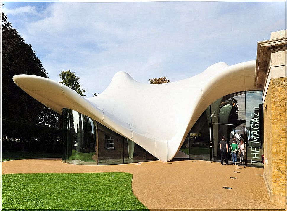 The Serpentine art gallery in London.