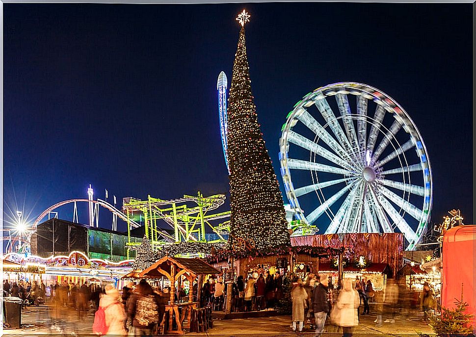 Christmas celebration in Hyde Park, London.