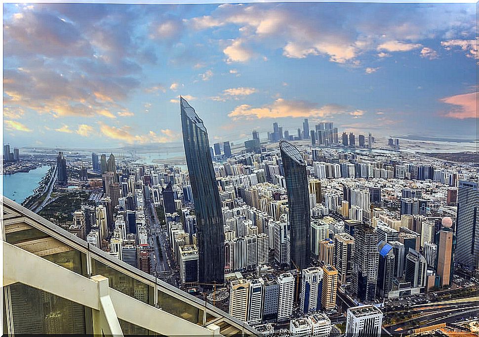 Overview of downtown Abu Dhabi.