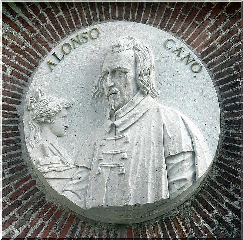 Medallion by Alonso Cano in the Prado Museum