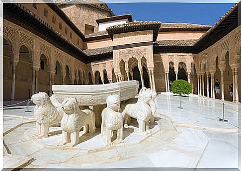 Patio of the Lions of the Alhambra