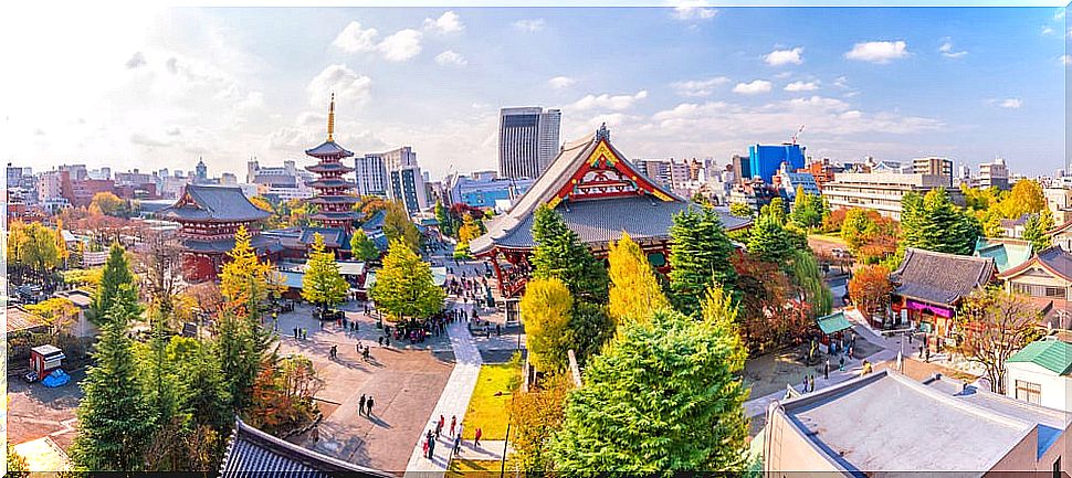 View of the Asakusa neighborhood