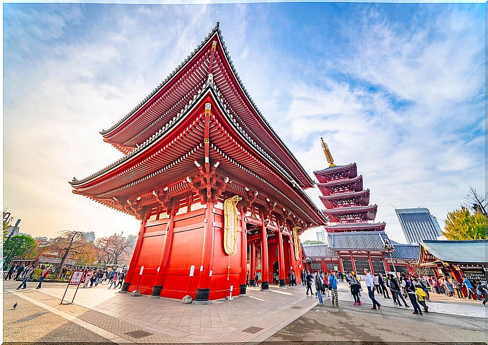 View of Sensoji Temple