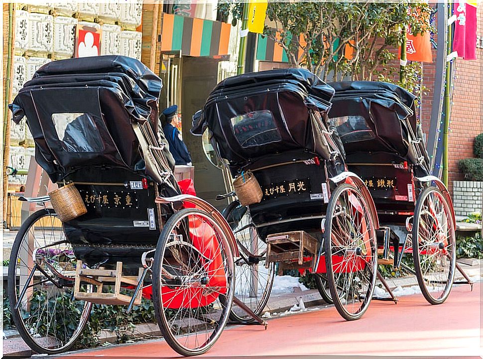 Rickshaws in Asakusa