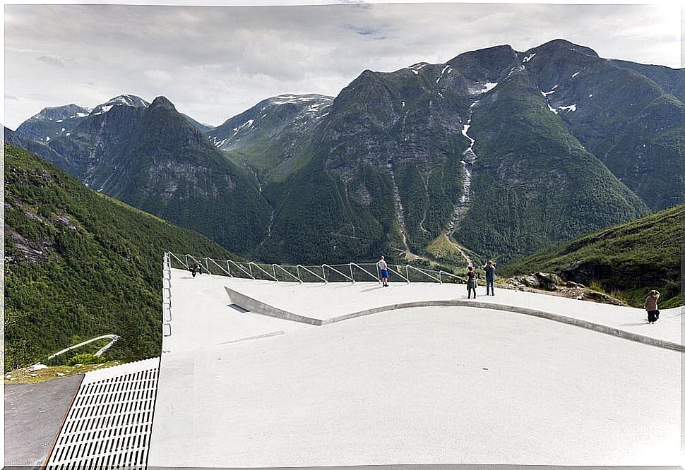 Gaularfjellet viewpoint in Ballestrand