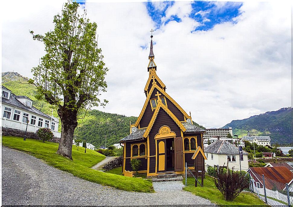 Church of St Olaf in Balestrand