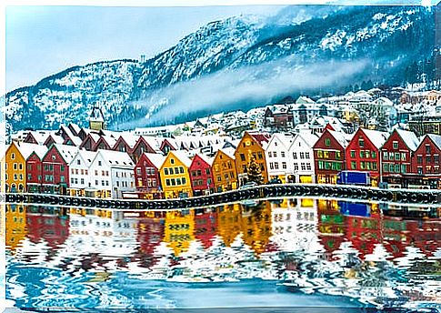 Bergen in Norway, a city full of color