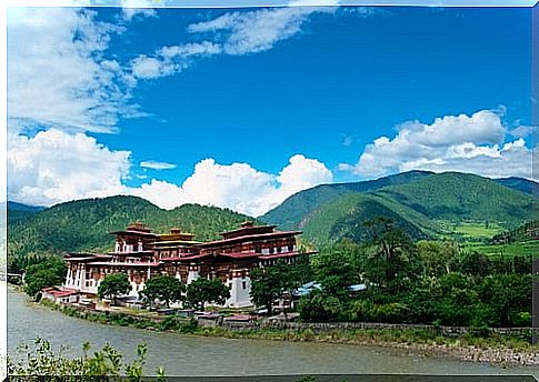 Punhaka Dzong in Bhutan