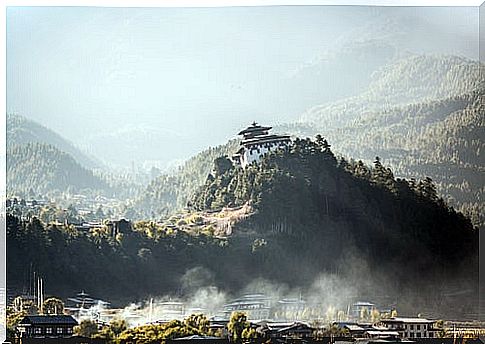 Bumthan Dzong Monastery in Bhutan