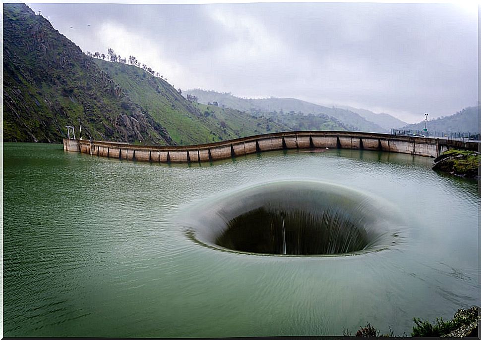 Monticello Dam, located in California.