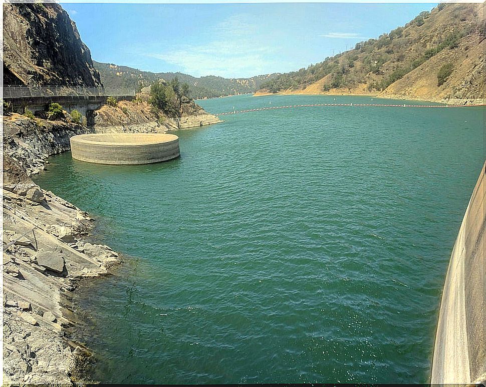 California's black hole, in the Monticello Dam.