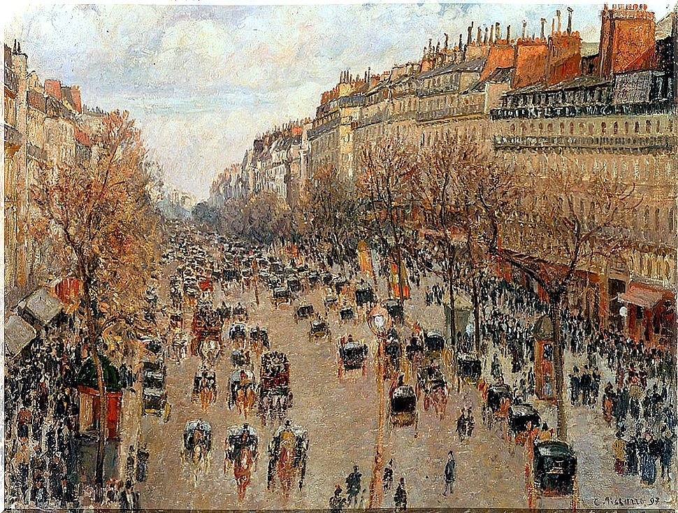 Boulevard de Montmartre de Pissarro