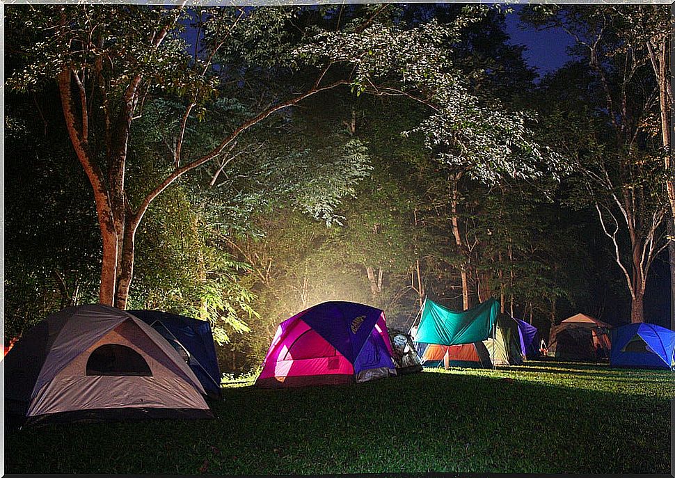 Night camping