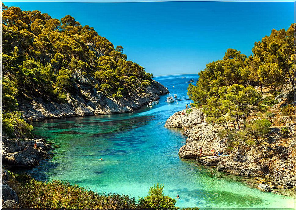 View of the Calanques in Cassis