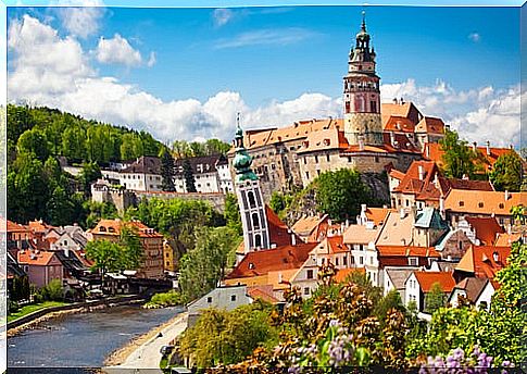 Cesky Krumlov, a beautiful city in the Czech Republic