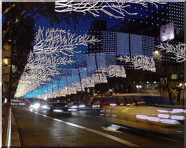 Christmas lights in Madrid