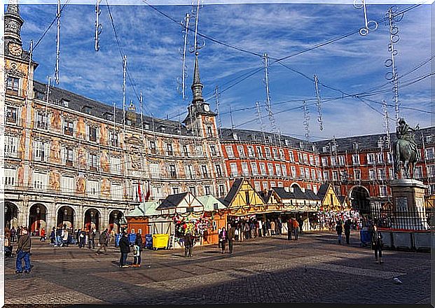 Christmas market Plaza Mayor Madrid