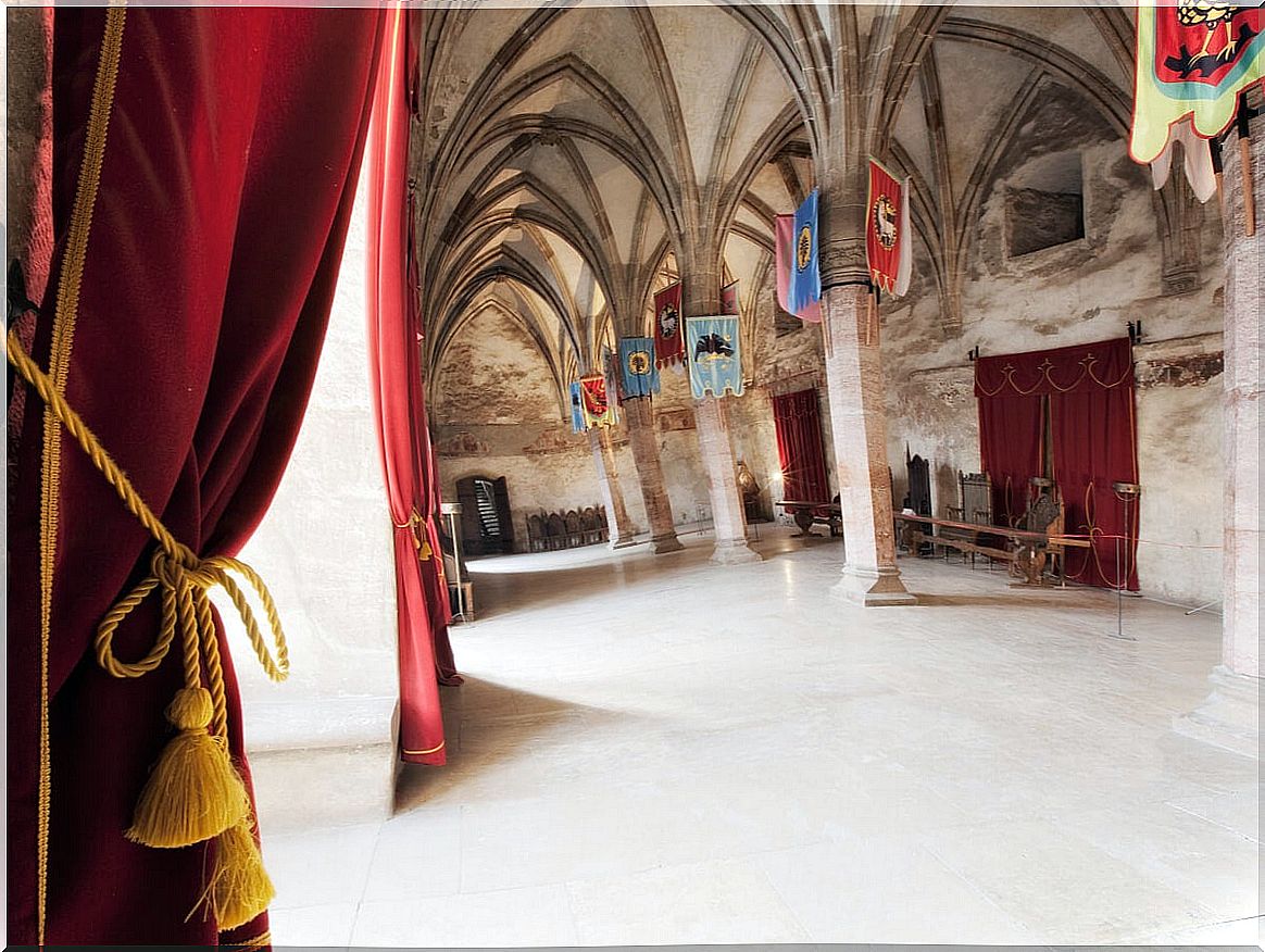 The Hall of Knights of Corvino Castle is truly amazing.