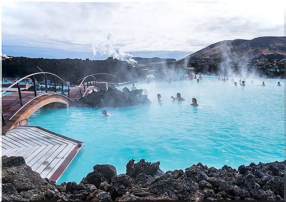 Blue Lagoon in Iceland, one of the best medicinal hot springs