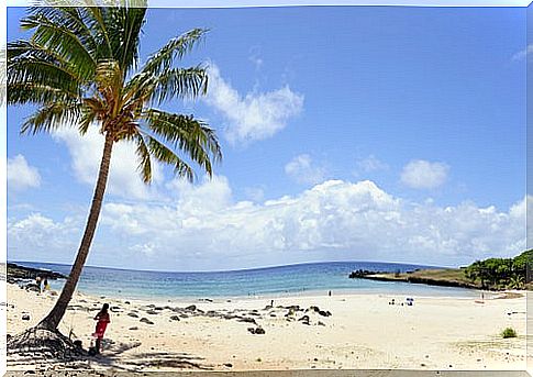 Beach on Easter Island