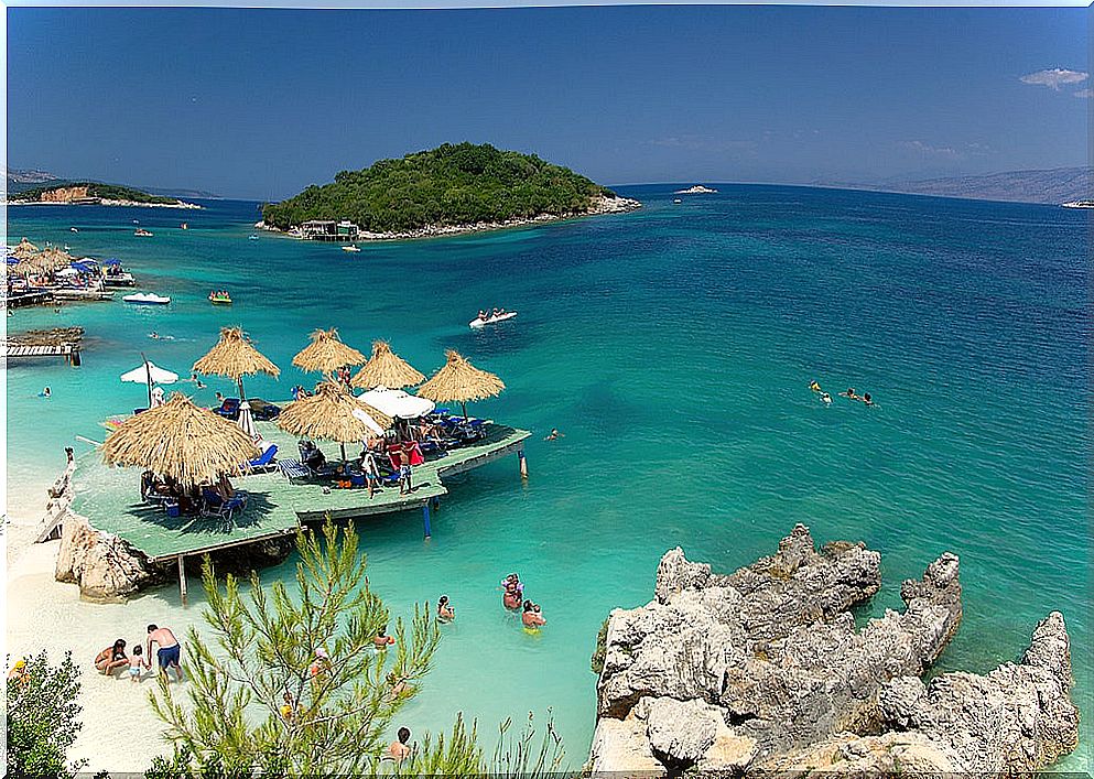 Ksamil beach in Albania