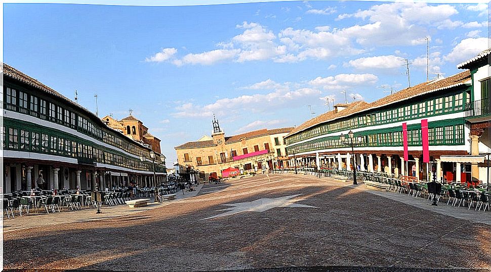 Plaza Mayor de Almagro in the province of Ciudad Real