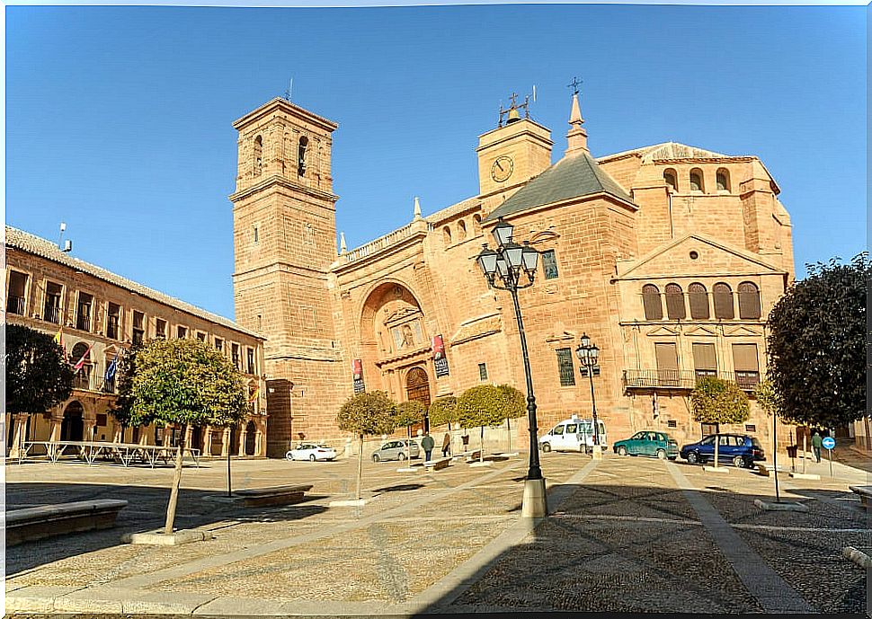 Plaza de Villanueva de los Infantes in the province of Ciudad Real