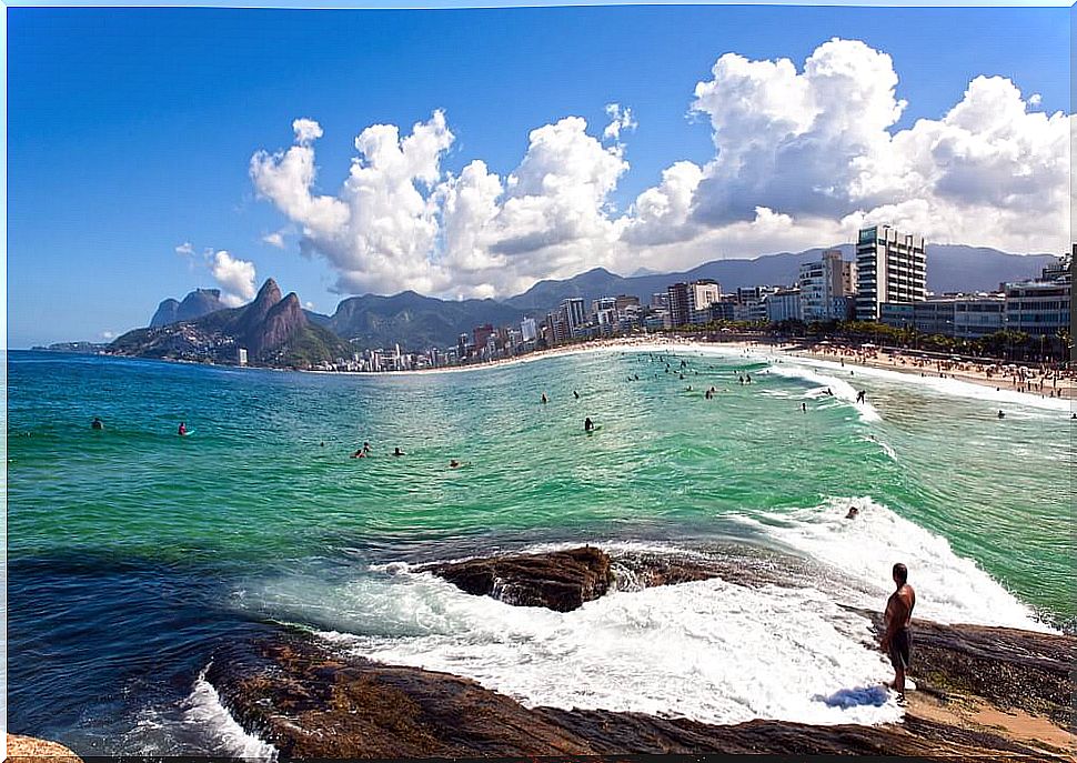 Leblon, one of the best beaches in Rio de Janeiro