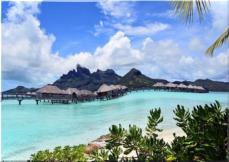 The Bora Bora lagoon