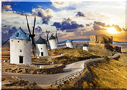 Windmills on the Don Quixote Route