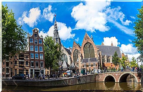 Oude Kerk in Amsterdam, Holland