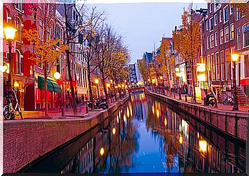 Red Light District in Amsterdam, Holland