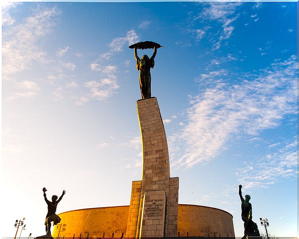 Liberation Monument in the Citadel of Budapest