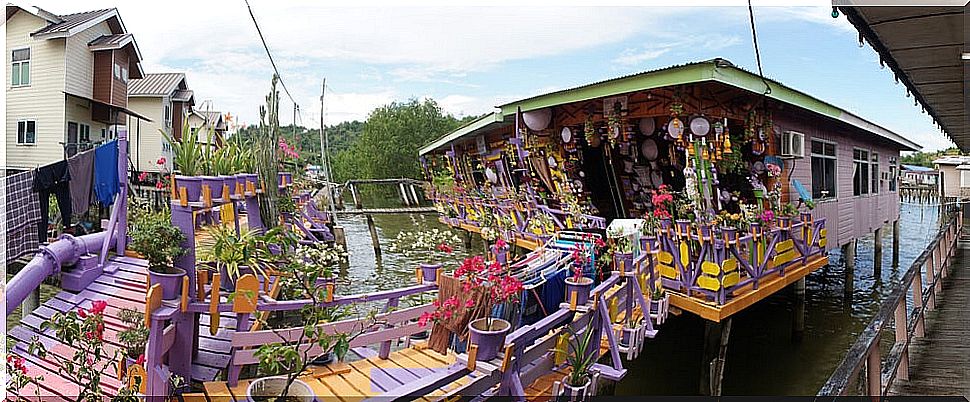 Footbridge in Kampong Ayer