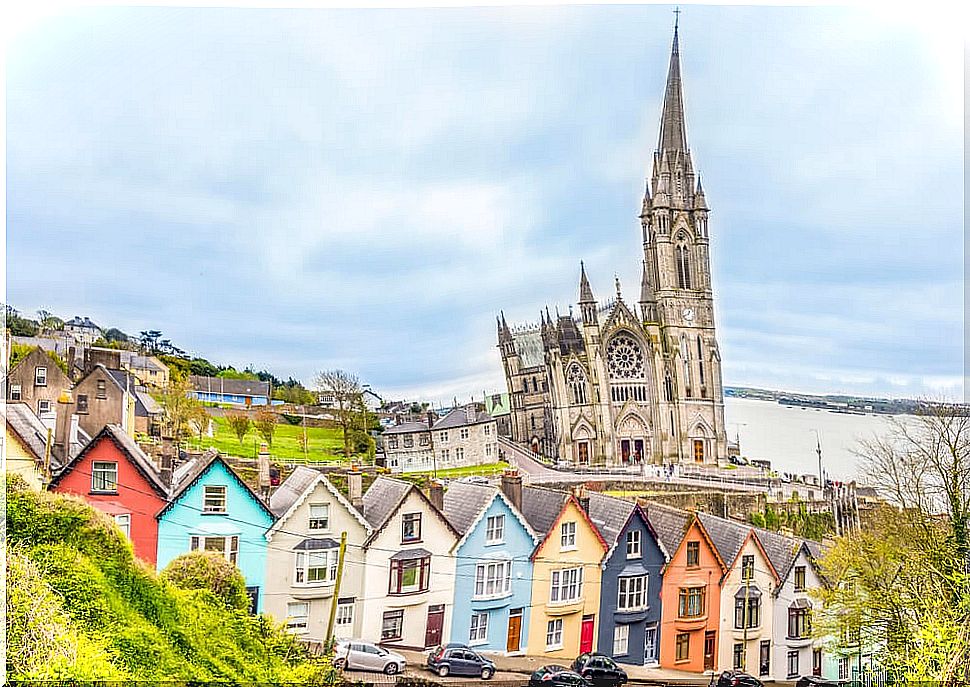 View of Cobh near Cork in Ireland