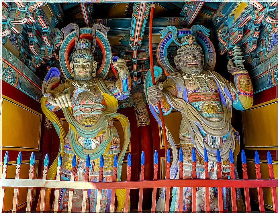 Sculptures in Bulguksa Temple