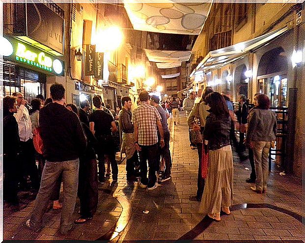 Laurel street in Logroño